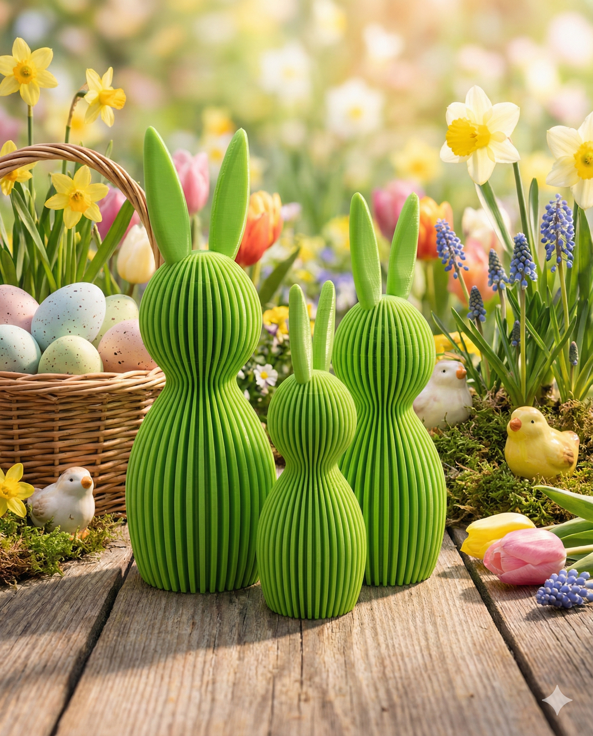 Bunnies - Pink and Green editions