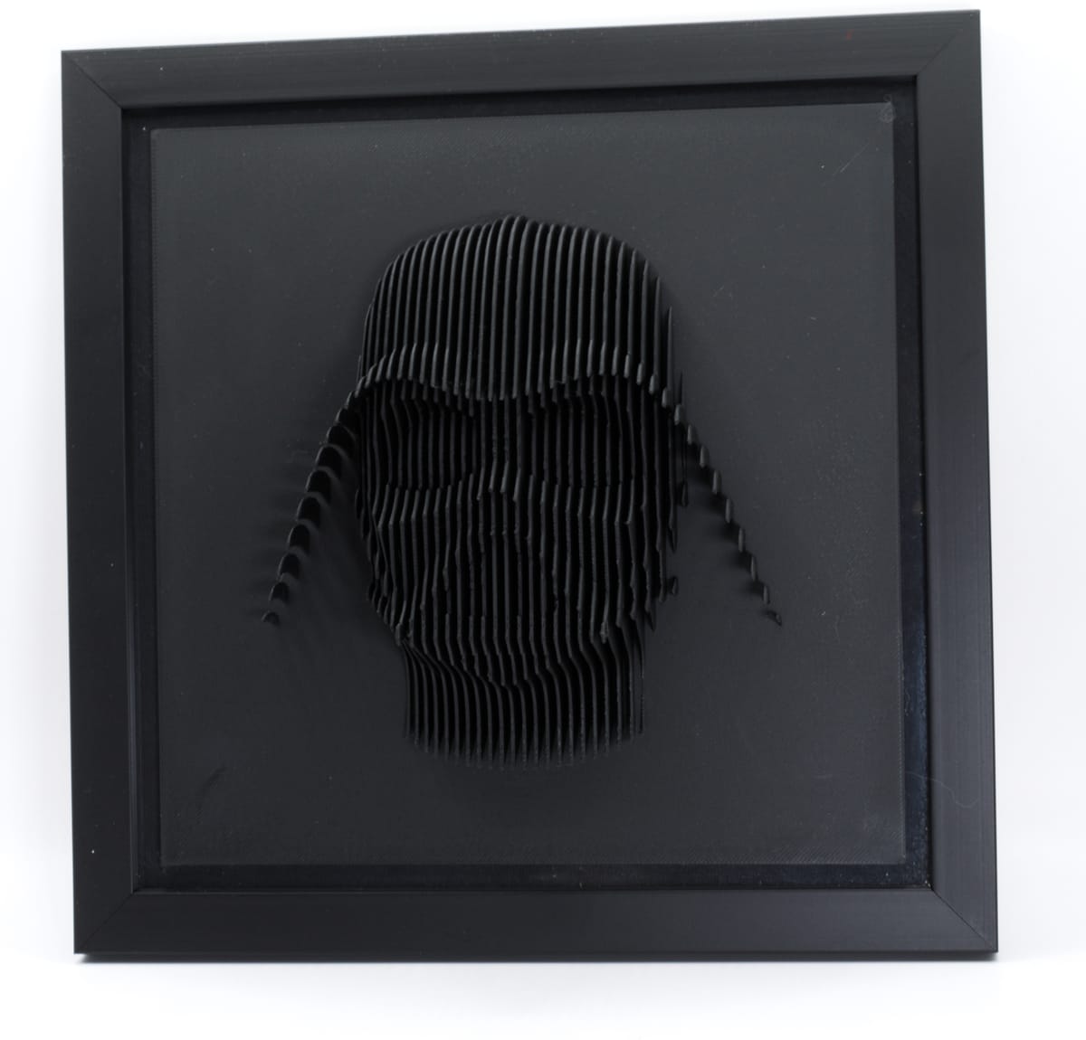 Darth Vader - layered sculpture, black on black